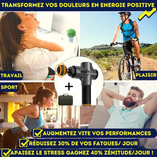 COFFRET PISTOLET DE MASSAGE PRO ORIGINAL 2023 + EBOOK OFFERT ! – Image 6